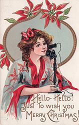 Hello-Hello! Just to wish you Merry Christmas!