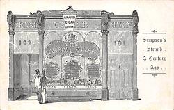 Simpson's Strand. A Century Ago