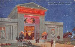 Canadian Pacific Building by Night, British Empire Exhibition, Wembley