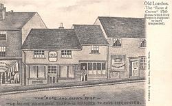 Old London. The "Rose & Crown" 1745