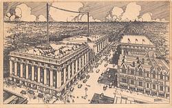 The Main Store, Selfridge & Co., Ltd at the commencement of the Third Building Operation