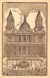 St Paul's Cathedral, Wst. Front