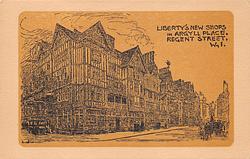Liberty's New Shops in Argyll Place, Regent Street, W 1