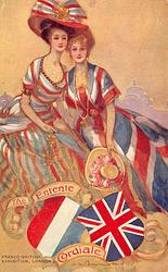 Two Ladies and Shields of France and Gt Britain